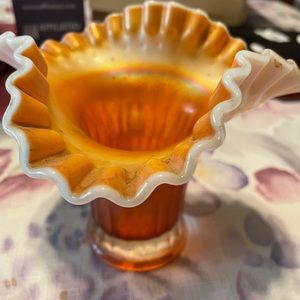 Vintage Carnival Glass Vase